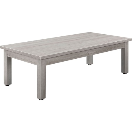 Interion By Global Industrial Interion Wood Coffee Table, 48in x 24in, Gray 695753GY